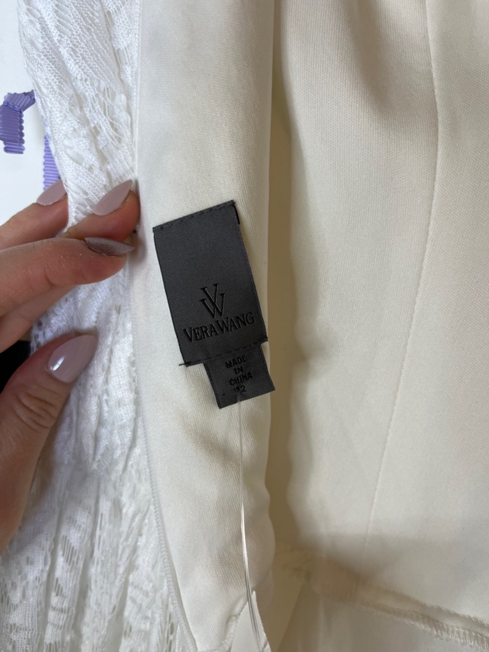 Vera Wang NWT White Lace Maxi Dress Sz 2 Bridal Destination Wedding Elopement - Picture 11 of 15